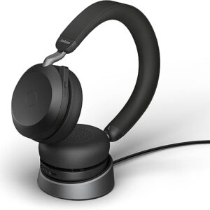 Jabra Headset Evolve2 75 Stereo MS, charging station, Link380a