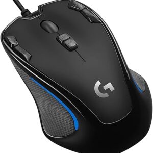 Logitech Mouse Wired G300s, 2500 DPI, 109gr, USB Type-A, Black, Blue