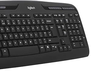 Logitech Keyboard + Mouse MK330, Wireless, US layout, Black