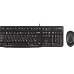 Logitech Keyboard + Mouse Wired MK120, 1000 DPI, Black